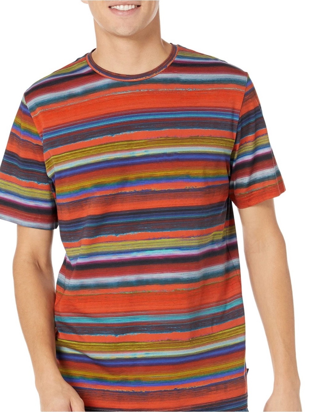 P.S. Paul Smith Painted Stripe Tee. Large.